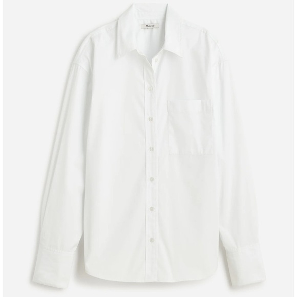 Madewell Relaxed Button-Up Shirt in Eyelet White size S NWT NS331 - Picture 5 of 13